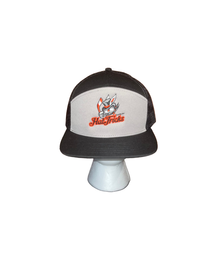 Grey & Black Sectioned Snapback