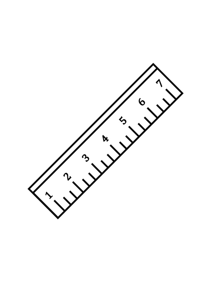 Graphic of a ruler.