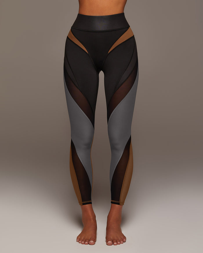 Aerial Gloss Legging - Alloy
