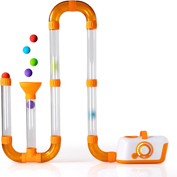 Air Toobz toy with colorful balls on a white background