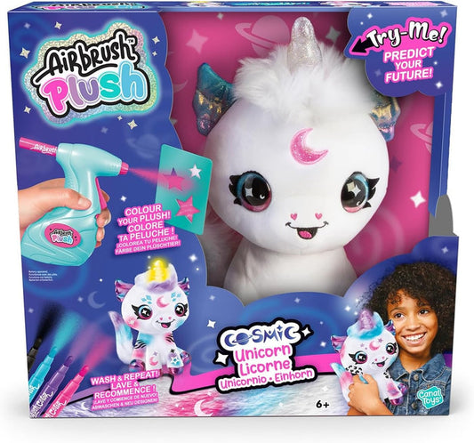 Airbrush Plush Cosmic Unicorn Battery Operated
