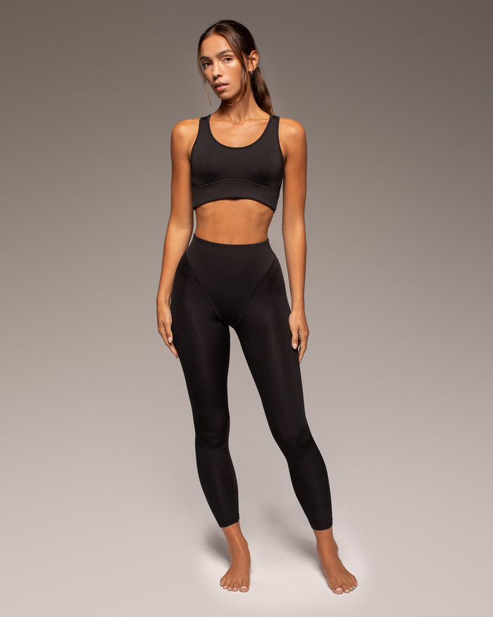 Ambient High Cut Ribbed Legging