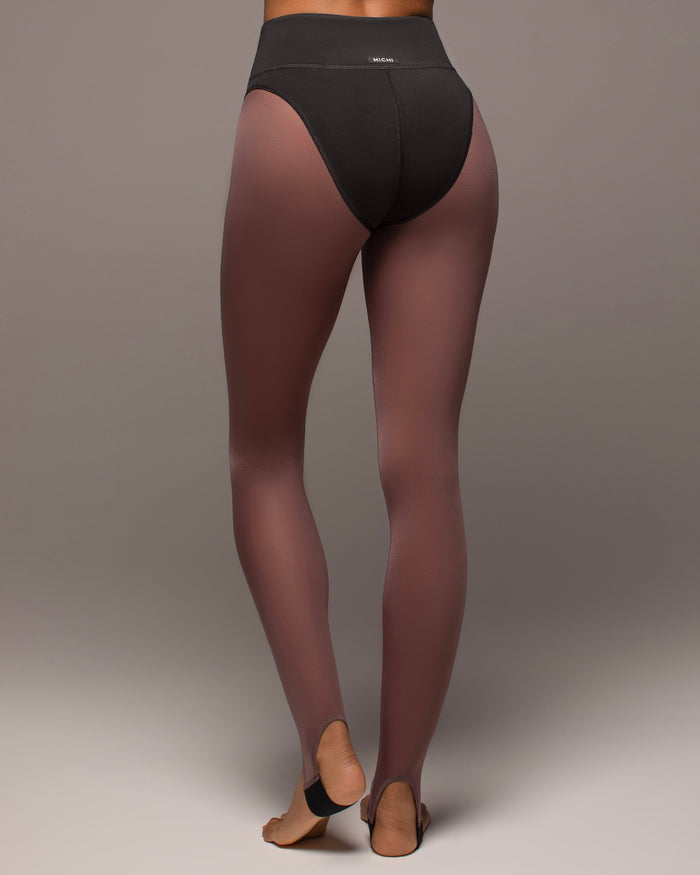 Ambient Stirrup Legging - Mauve Mist/Black