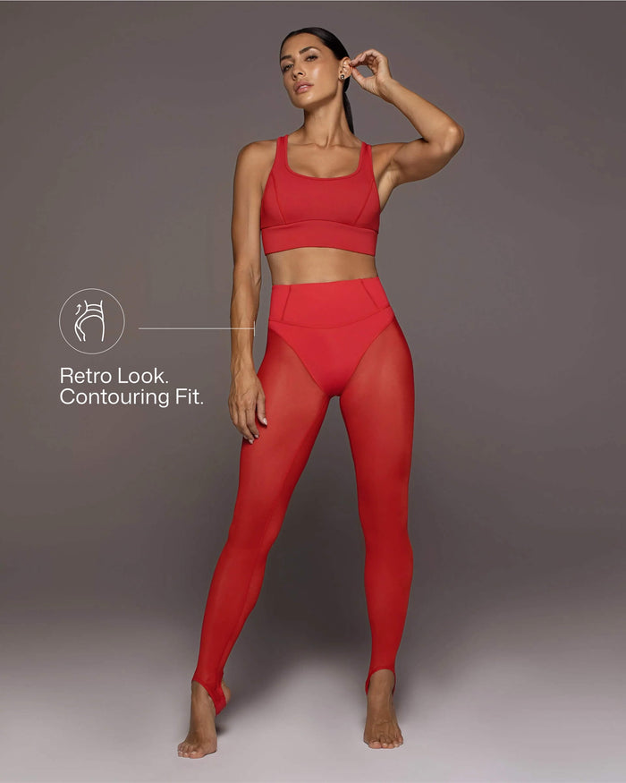 Ambient Stirrup Legging - Fire Red