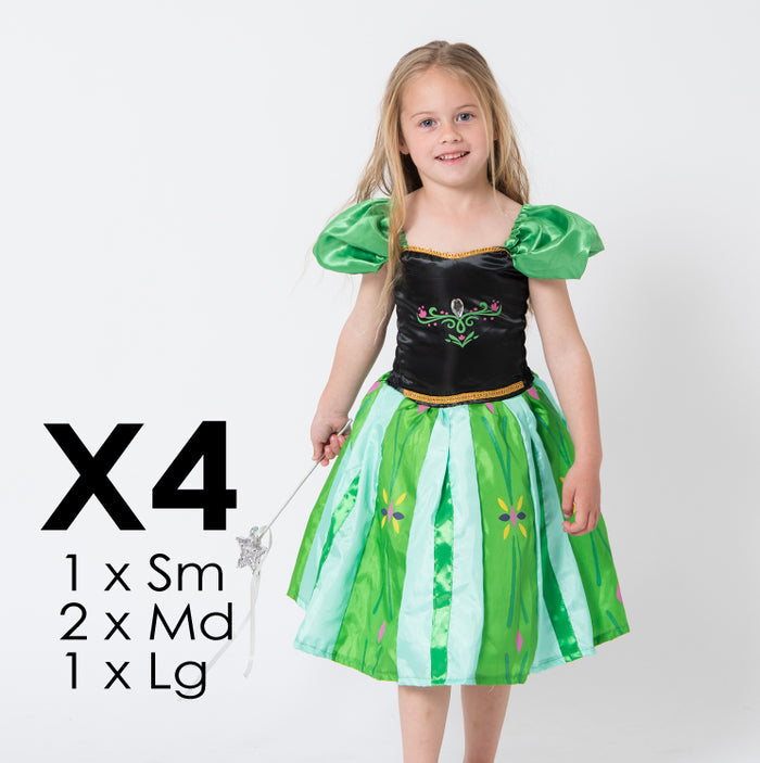 Anna Frozen Dress x 4 Mixed Sizes