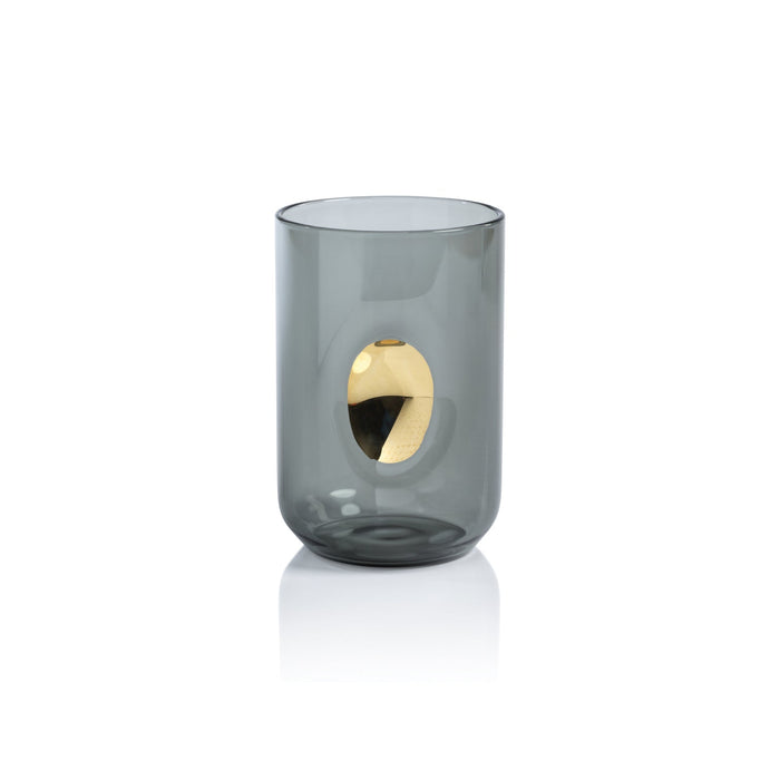 Aperitivo Tumbler with Gold Accent - Smoke - Set of 4 - Glassware by Carlyle Avenue