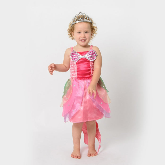 Aqua Mermaid Dress Pink - letsdressup.com.au - Girls Dress Ups