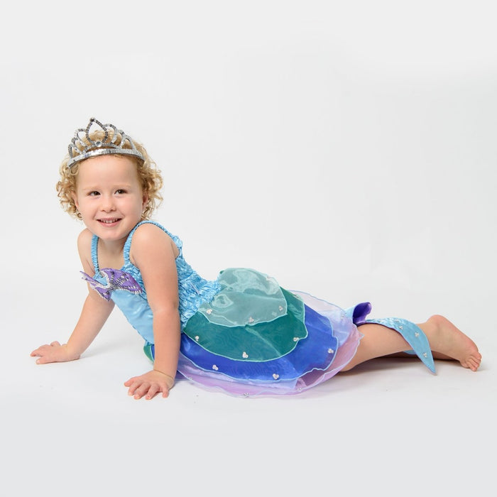 Aqua Mermaid Dress Pink - letsdressup.com.au - Girls Dress Ups