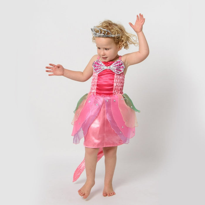 Aqua Mermaid Dress x 4 PInk - letsdressup.com.au - Girls Dress Ups