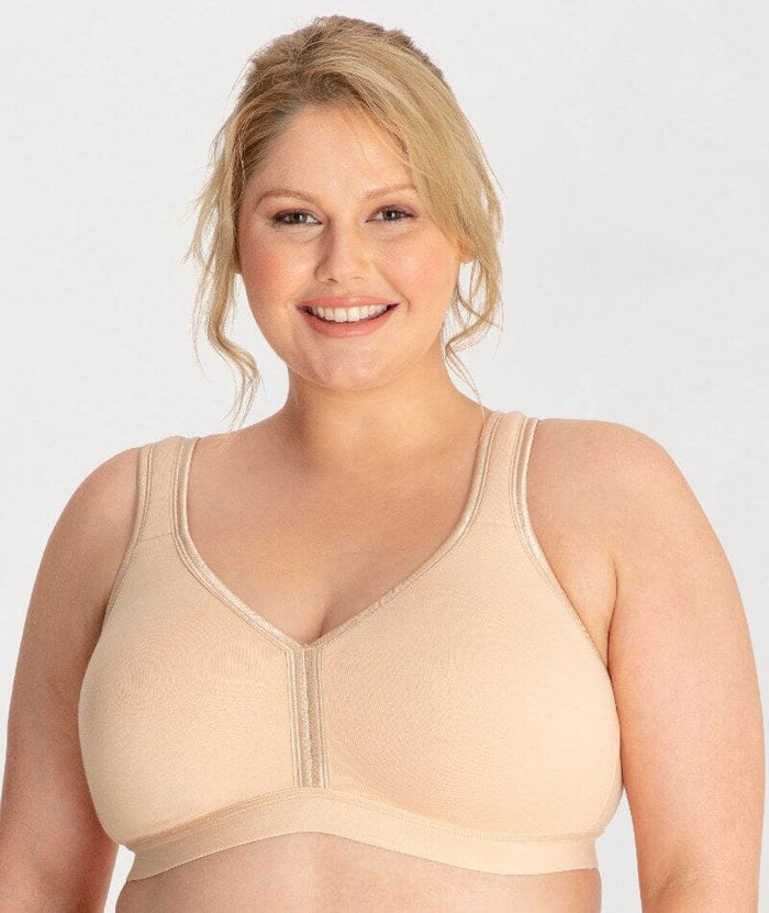 Ava & Audrey Faye Cotton Wire-Free Support Bra - Frappe Bras