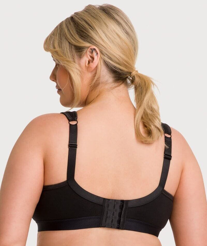 Ava & Audrey Faye Cotton Wire-free Support Bra 2 Pack - Black/Frappe Bras