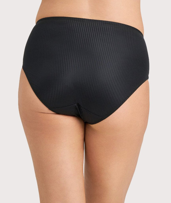 Ava & Audrey Jacqueline Smoothing Full Brief with Lace - Black