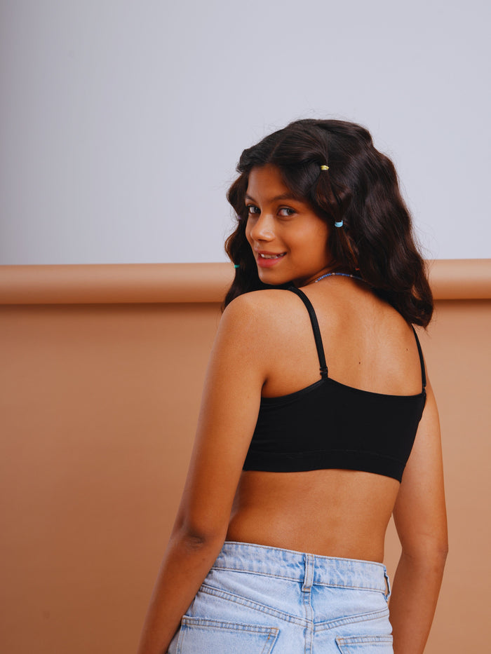Averly Double Layered Wide Band Teenage Bra