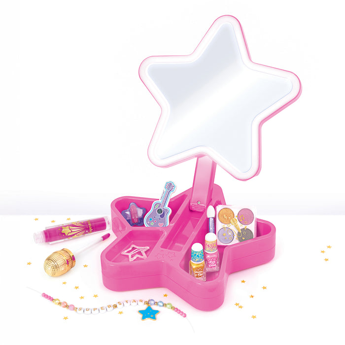 Contents of the Glam Cosmetic Studio displayed on a white table against a white background