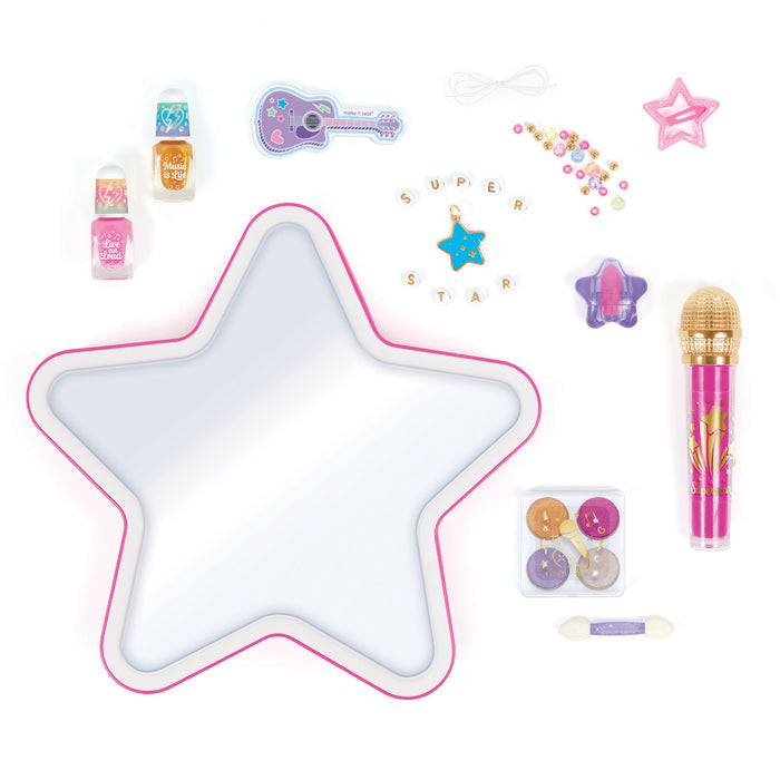 Contents of the Glam Cosmetic Studio displayed against a white background