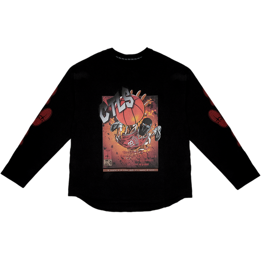 Basket Ball Comics Longsleeve Tee