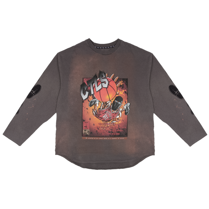 Basket Ball Comics Longsleeve Tee