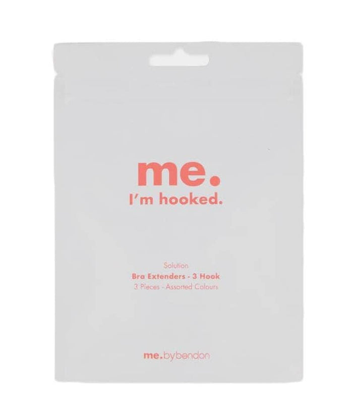 Bendon 3-Hook Bra Extenders - 3-Pack - Assorted Colours Bra Accessories