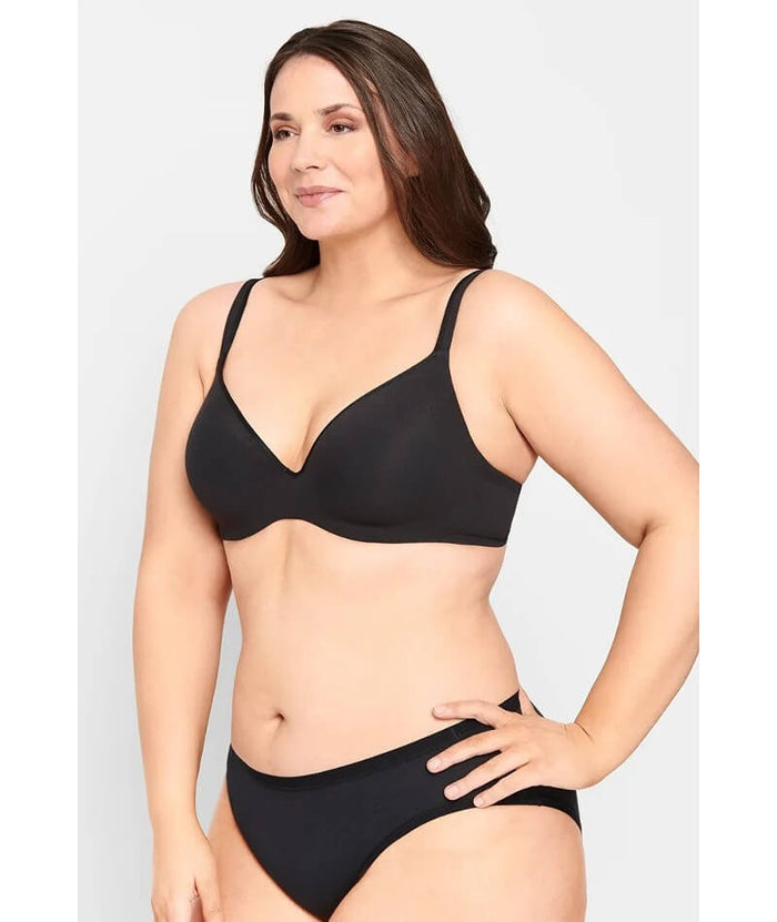 Berlei Barely There Cotton Rich Bra - Black Bras
