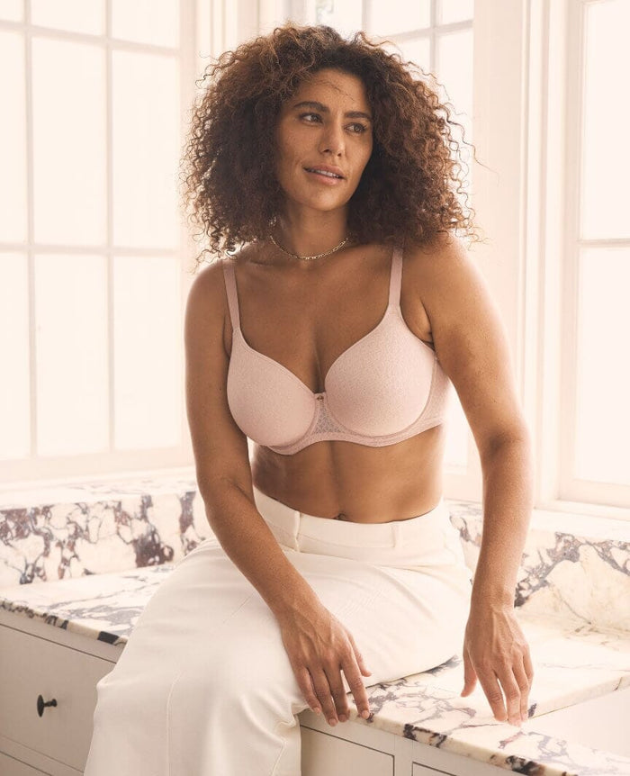 Berlei Lift & Shape T-Shirt Mesh Bra - Nude Lace Bras