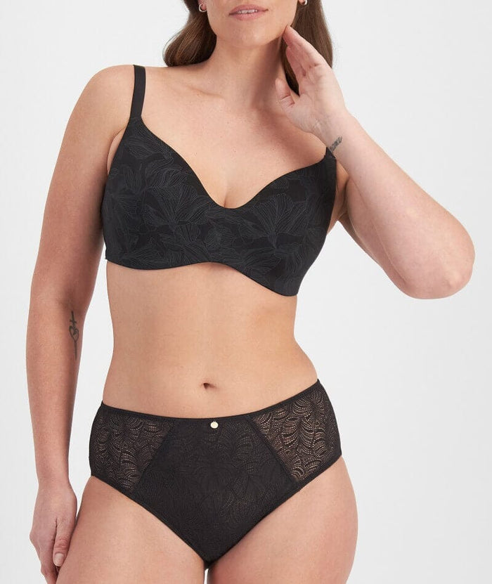 Berlei Lift & Shape Wire-Free Bra - Contemporary Black Floral Bras