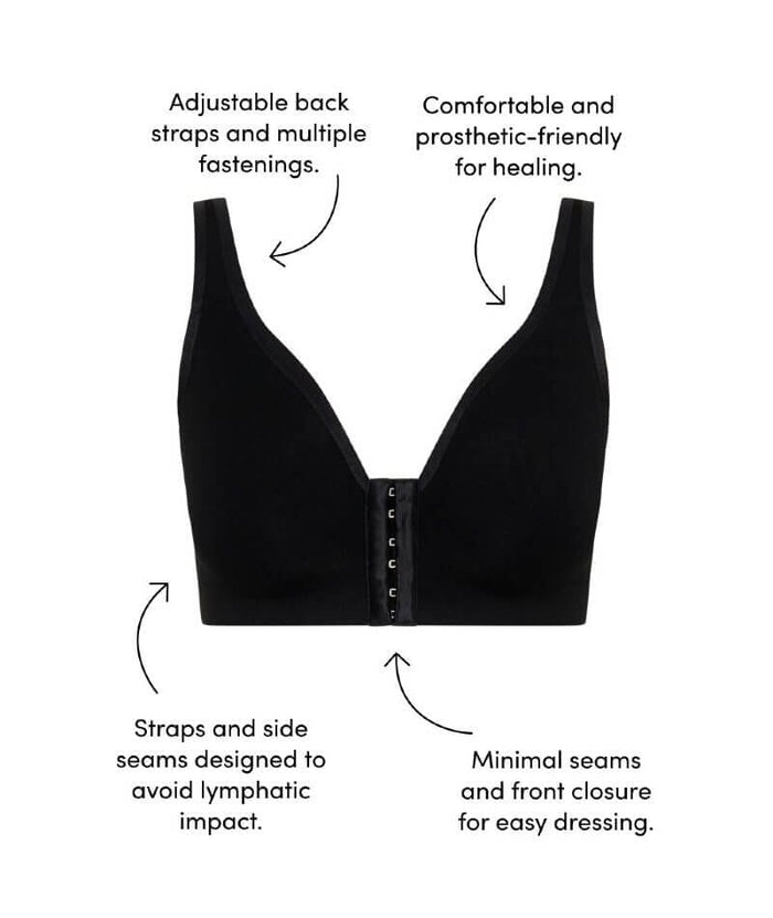 Berlei Post-Surgery Recovery Wire-free Bra - Black Bras