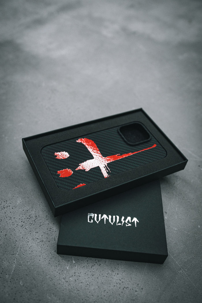 Big Cross Carbon iPhone Case for 13 Pro