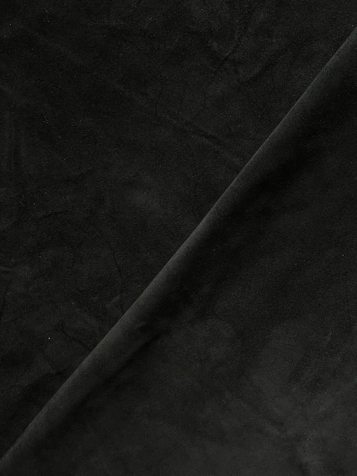 Black Cow Suede alternate view showing color and surface finish