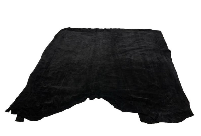Black Cow Suede surface detail showing texture and finish