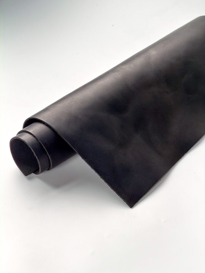 Black Crazy Horse Leather, 12 × 24 in shown in a full product view