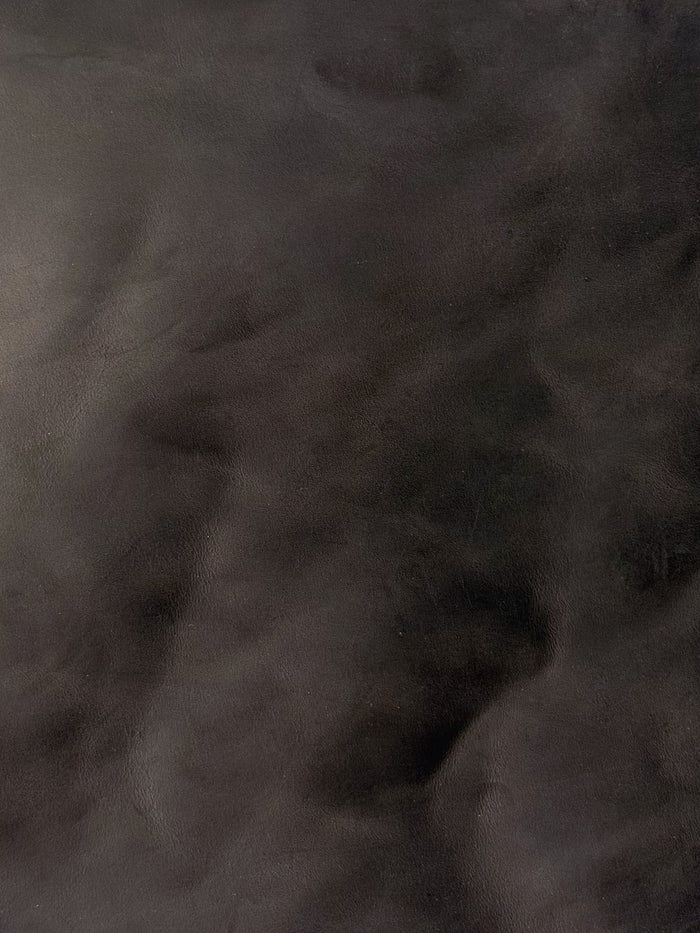 Black Crazy Horse Leather, 12 × 24 in alternate view showing color and surface finish