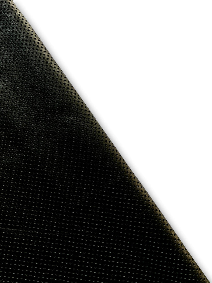 Black Perforated Cowhide shown in a full product view