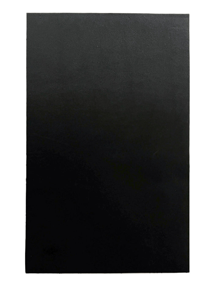 Black Italian Calf Leather Sheets, 7.5 × 12 in shown in a full product view
