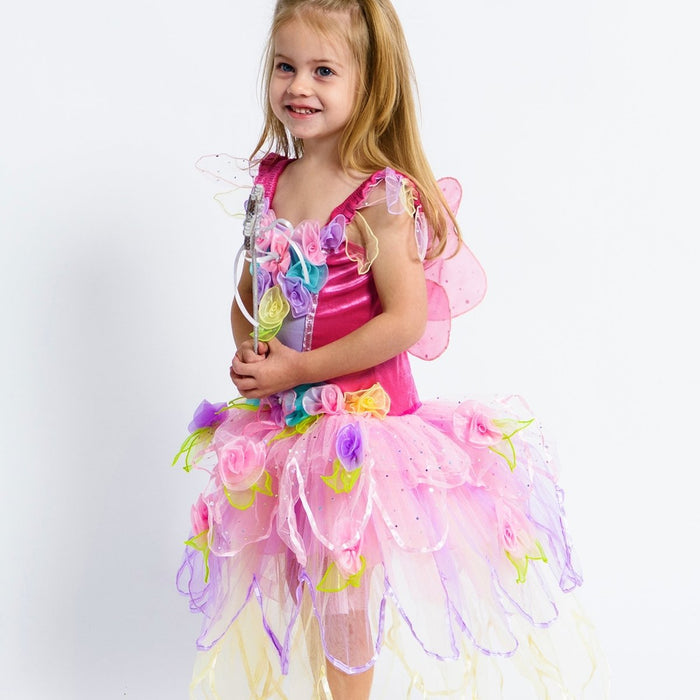 Bloom Fairy Dress Purple - letsdressup.com.au - Girls Dress Ups