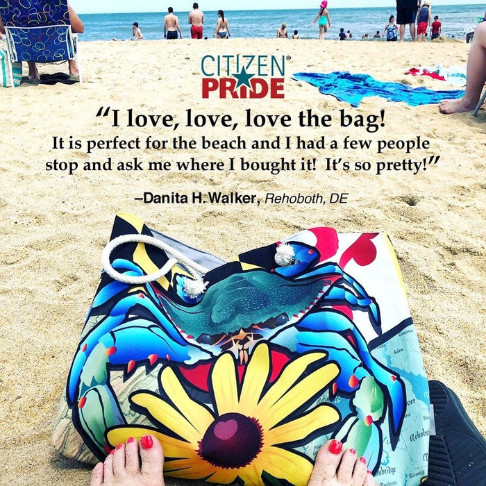 Fan pic of Blue Crab Maryland Black-eyed Susan - Weekender Tote Bag