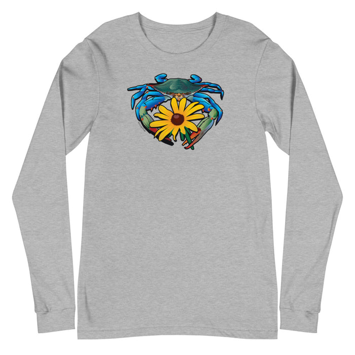 Blue Crab Maryland Black-Eyed Susan, Unisex Long Sleeve Tee
