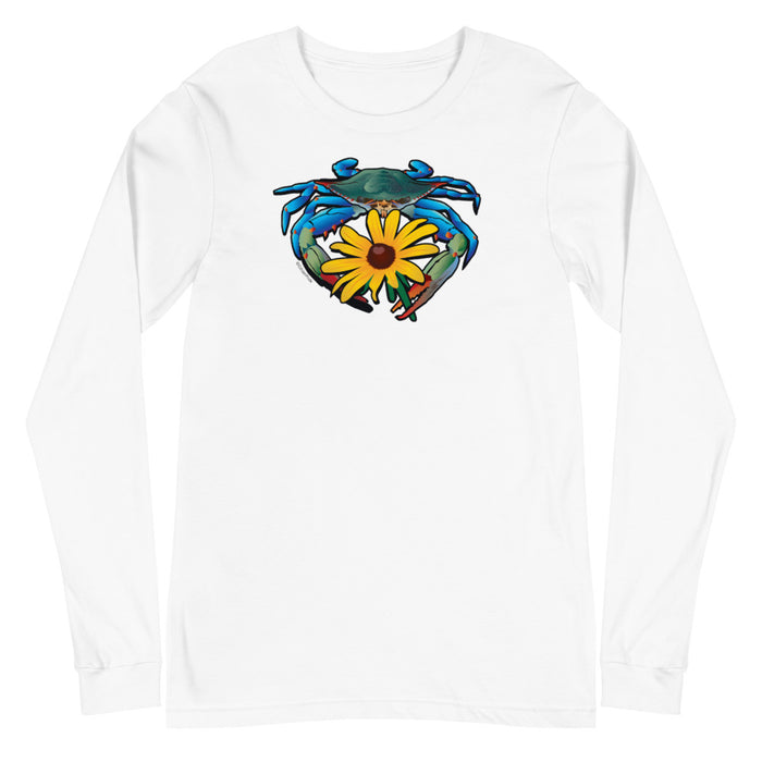 Blue Crab Maryland Black-Eyed Susan, Unisex Long Sleeve Tee