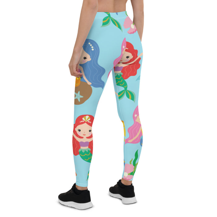 Blue Mermaid Leggings