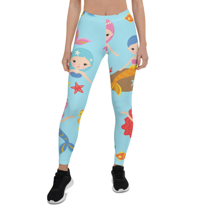 Blue Mermaid Leggings