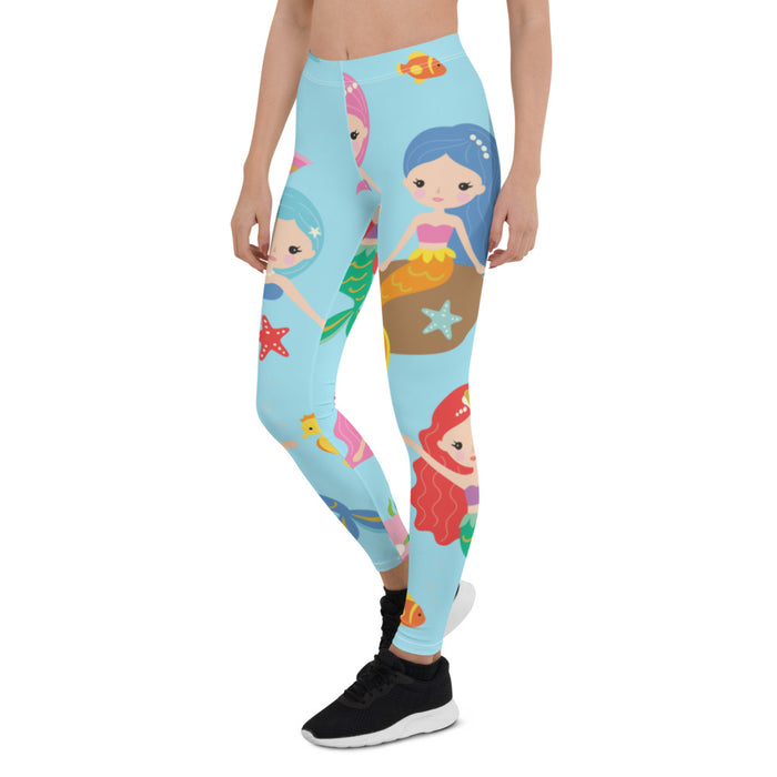Blue Mermaid Leggings