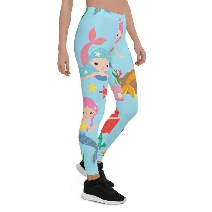 Blue Mermaid Leggings