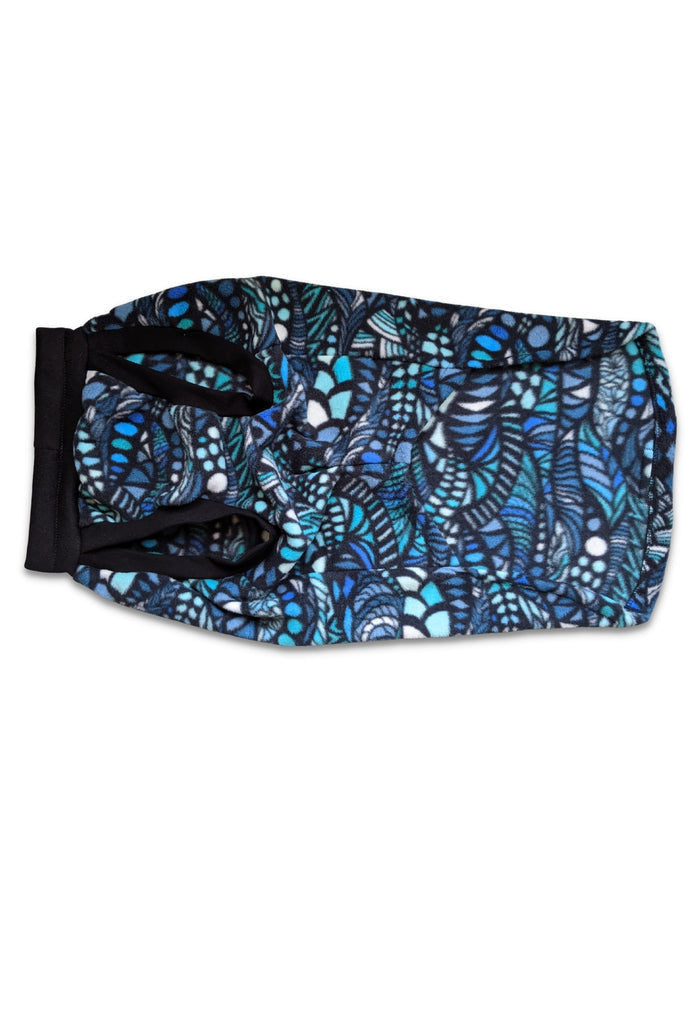 Jax & Molly's Blue Zentangle Dog Sweater Fleece