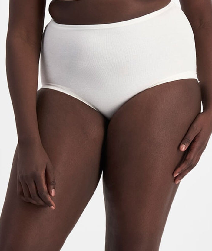 Bonds Cottontails Full Brief With Lycra 2 Pack - White