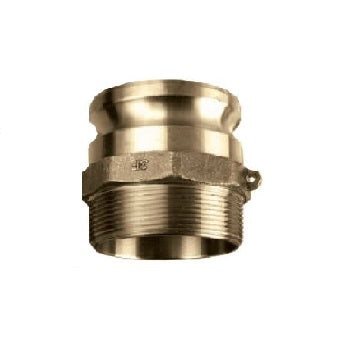Brass 3" Male Camlock x 3" Male Pipe (npt) Fitting