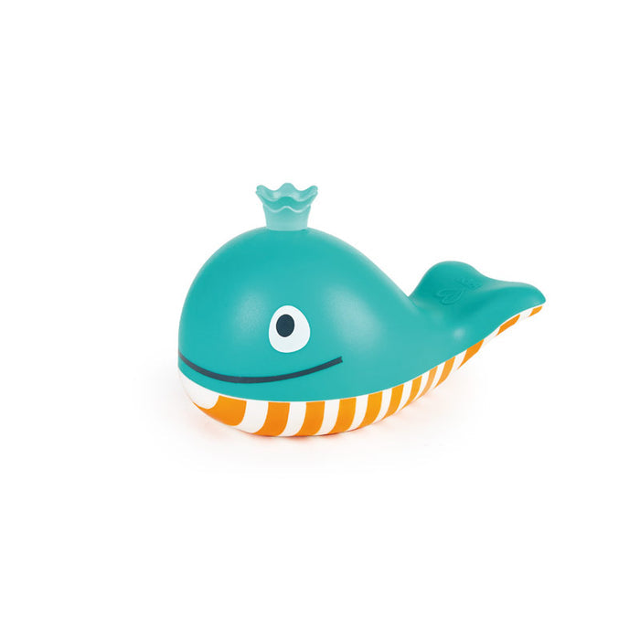 Bubble Blowing Whale on a white background