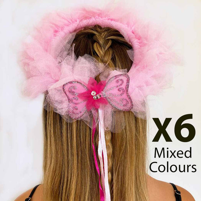 Butterfly Garland x 6 - letsdressup.com.au - Girls Accessories
