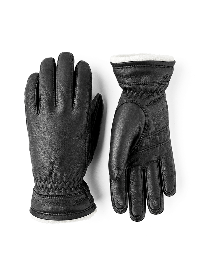 Buvika Deerskin Leather Glove - Black