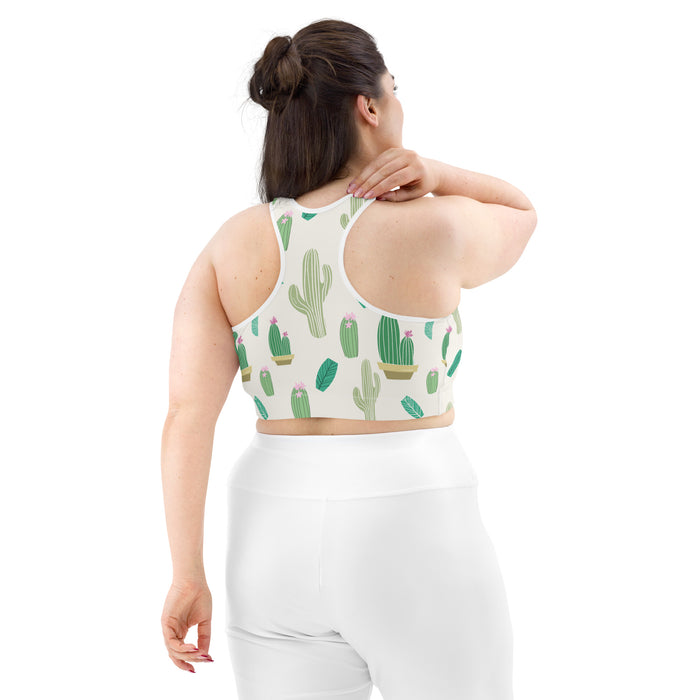 Cactus Print Sports Bra - Bloom Seventy Seven