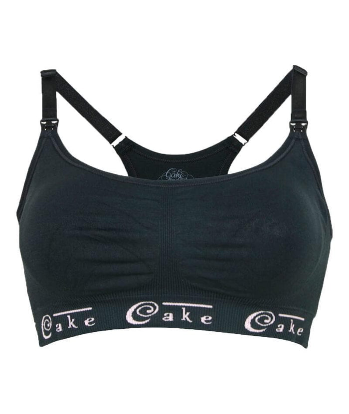 Cake Maternity Cotton Candy Seamless Sleep & Yoga Nursing Bra - Black Bras