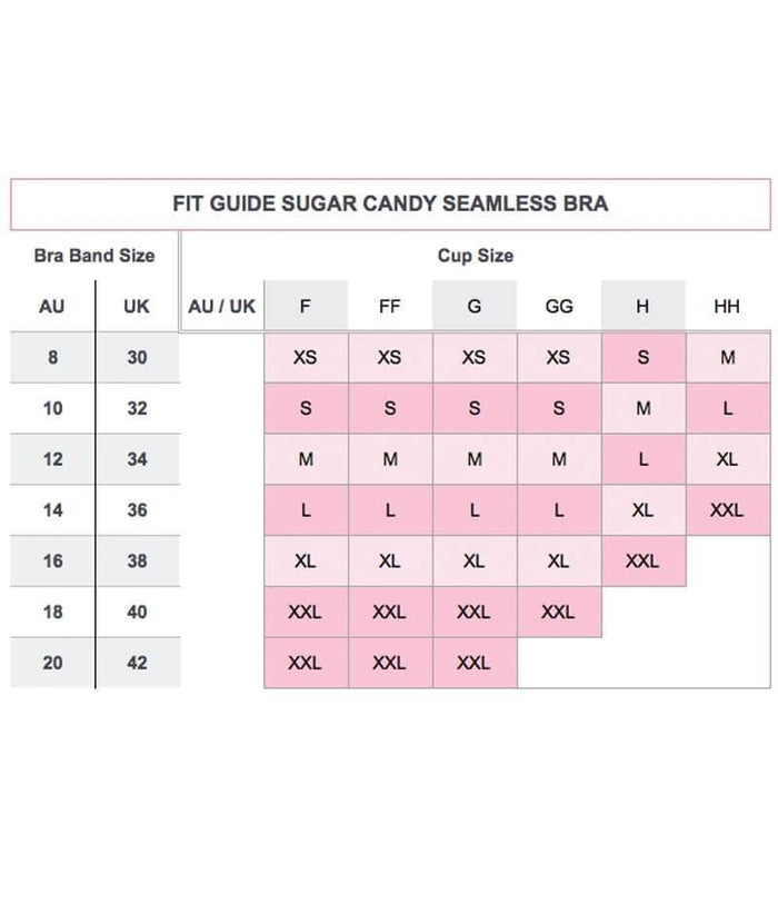 Sugar Candy Fuller Bust Seamless F-HH Cup Nursing Bra - Black Bras